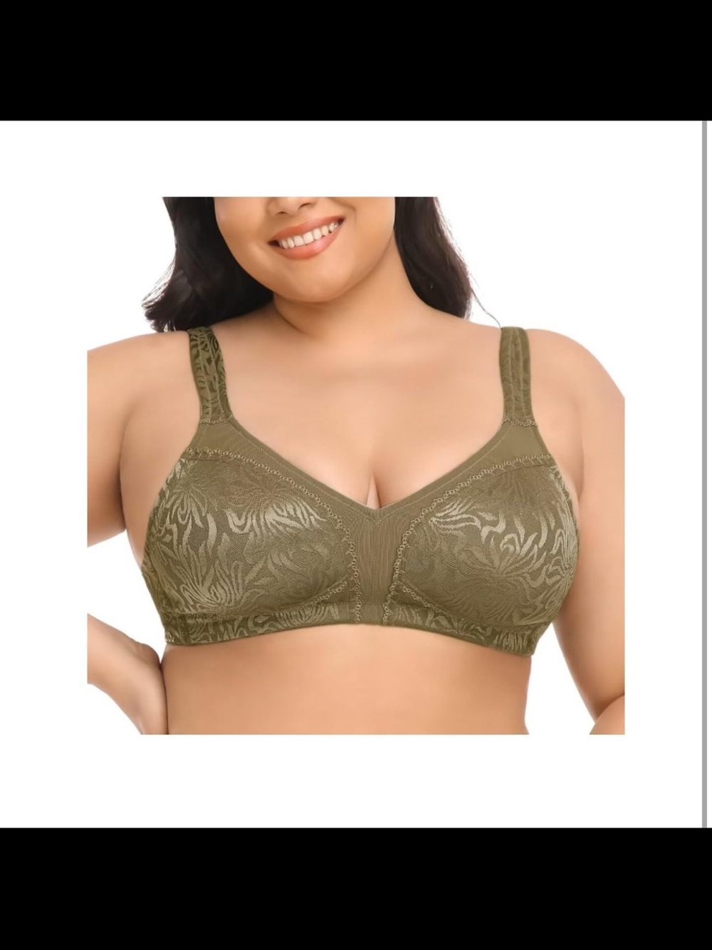 Deyllo Women's Full Coverage Plus Size Comfort Minimizer Bra